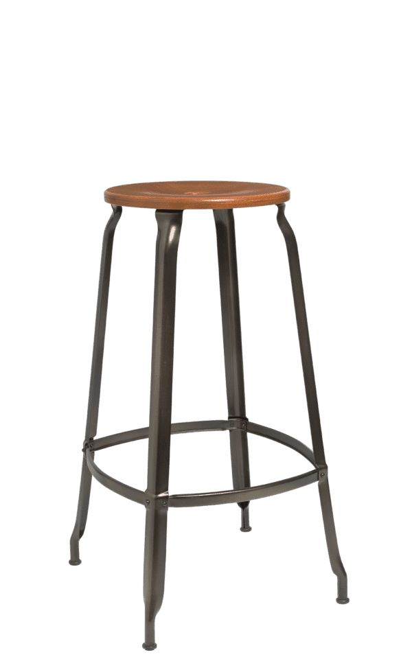 Nicolle® Wood & Metal High Stool-Contract Furniture Store for hospitality, leisure & commercial projects