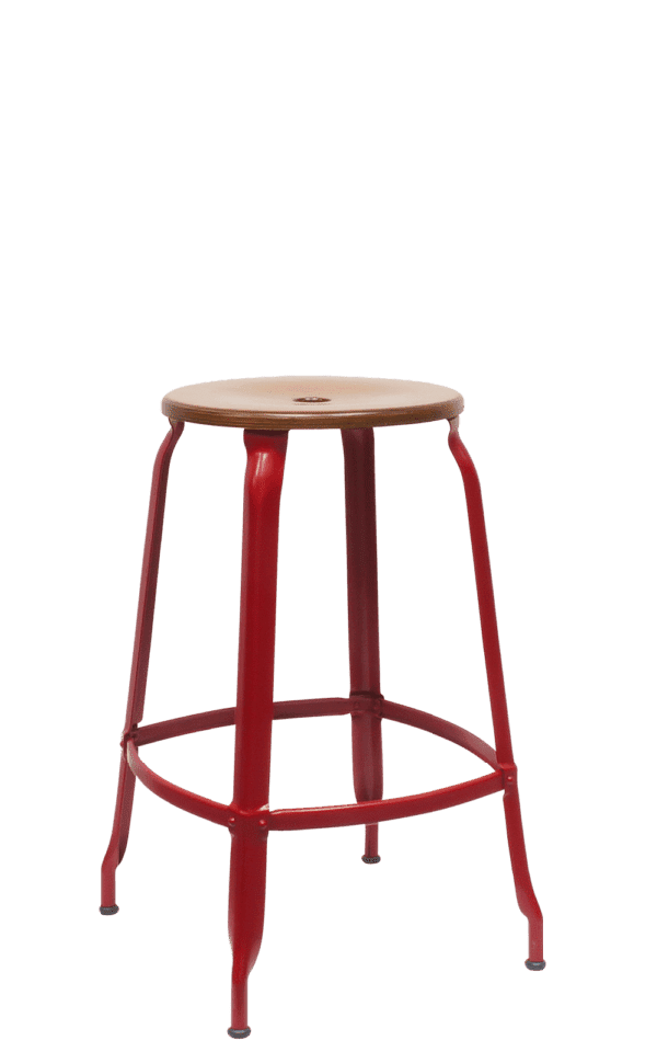 Nicolle® Wood & Metal High Stool-Contract Furniture Store for hospitality, leisure & commercial projects
