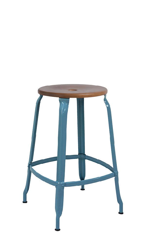 Nicolle® Wood & Metal High Stool-Contract Furniture Store for hospitality, leisure & commercial projects
