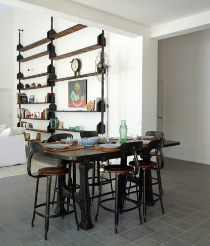 Nicolle® Wood & Metal High Stool-Contract Furniture Store for hospitality, leisure & commercial projects