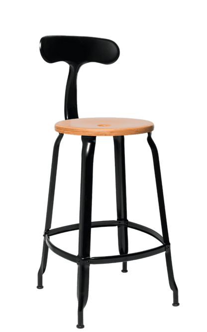 Nicolle® Wood & Metal High Stool-Contract Furniture Store for hospitality, leisure & commercial projects