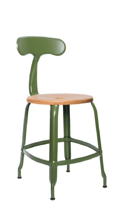 Nicolle® Wood & Metal Side Chair-Contract Furniture Store for hospitality, leisure & commercial projects