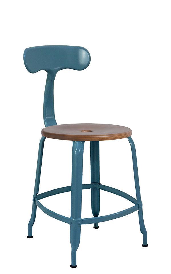 Nicolle® Wood & Metal Side Chair-Contract Furniture Store for hospitality, leisure & commercial projects