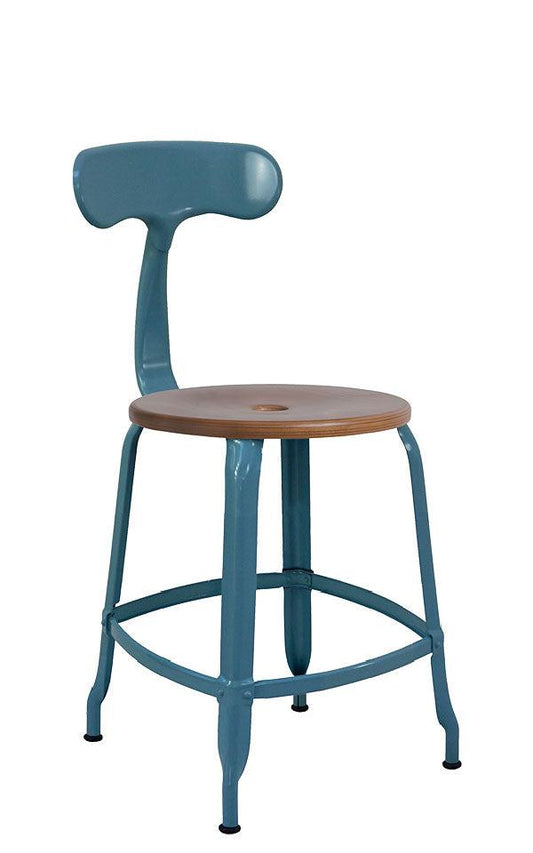 Nicolle® Wood & Metal Side Chair-Contract Furniture Store for hospitality, leisure & commercial projects