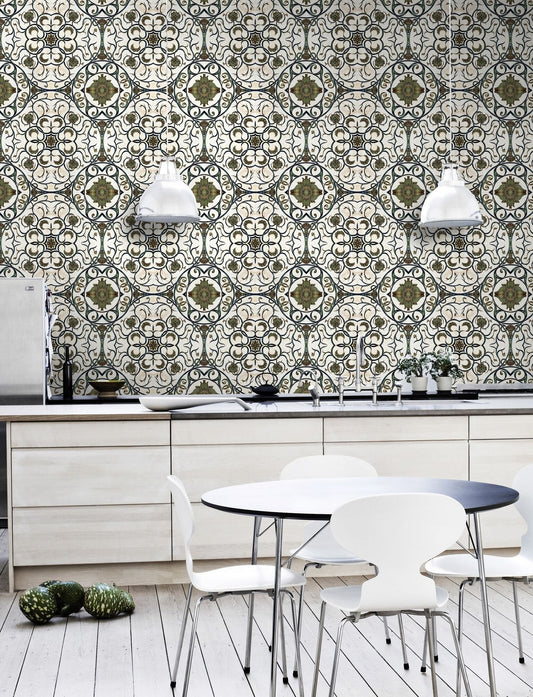 Organic Tile Wallpaper-Contract Furniture Store for hospitality, leisure & commercial projects