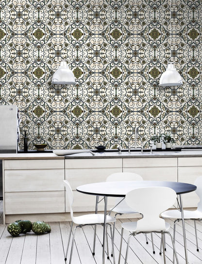Organic Tile Wallpaper