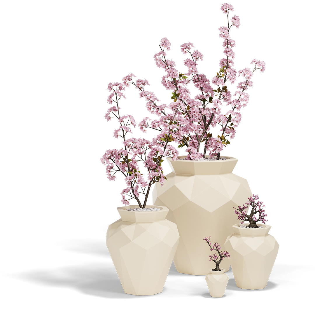 Origami Hanami Planters