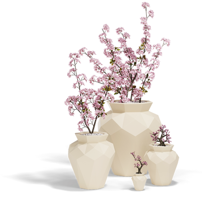 Origami Hanami Planters