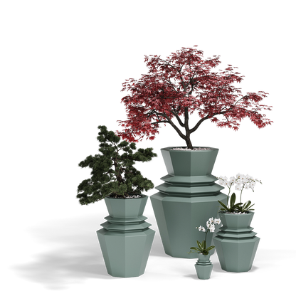 Origami Hinoki Planters