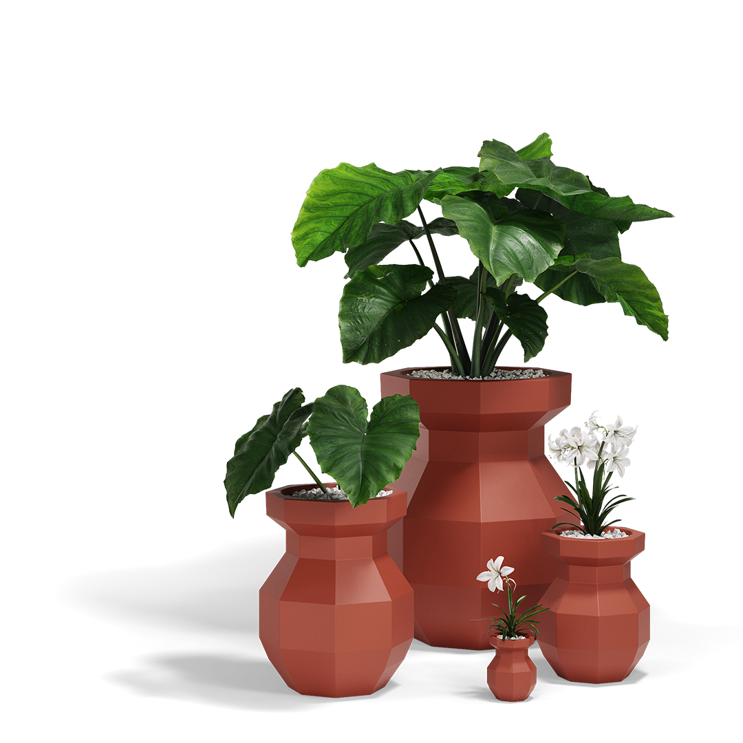 Origami Yuri Planters