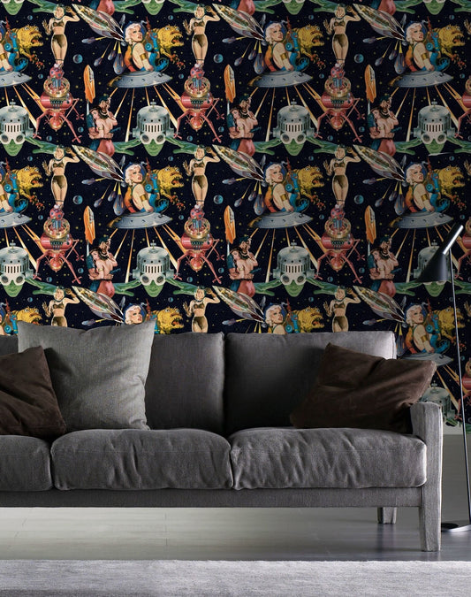 Other Worlds Wallpaper-Contract Furniture Store for hospitality, leisure & commercial projects