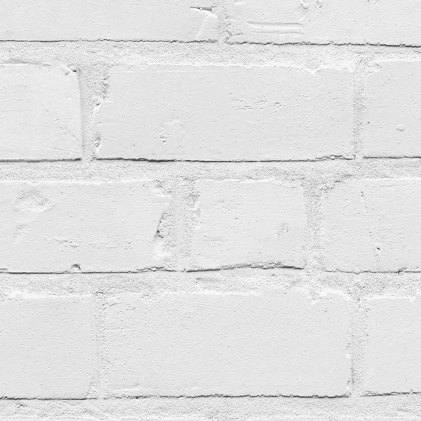 Painted White Brick Effect Wallpaper