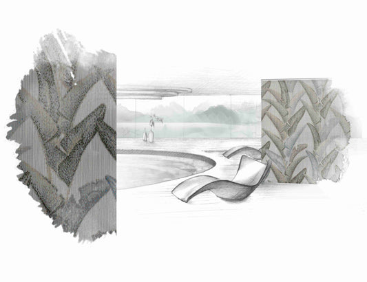 Palm Leaves Chain Curtain Divider-Contract Furniture Store for hospitality, leisure & commercial projects