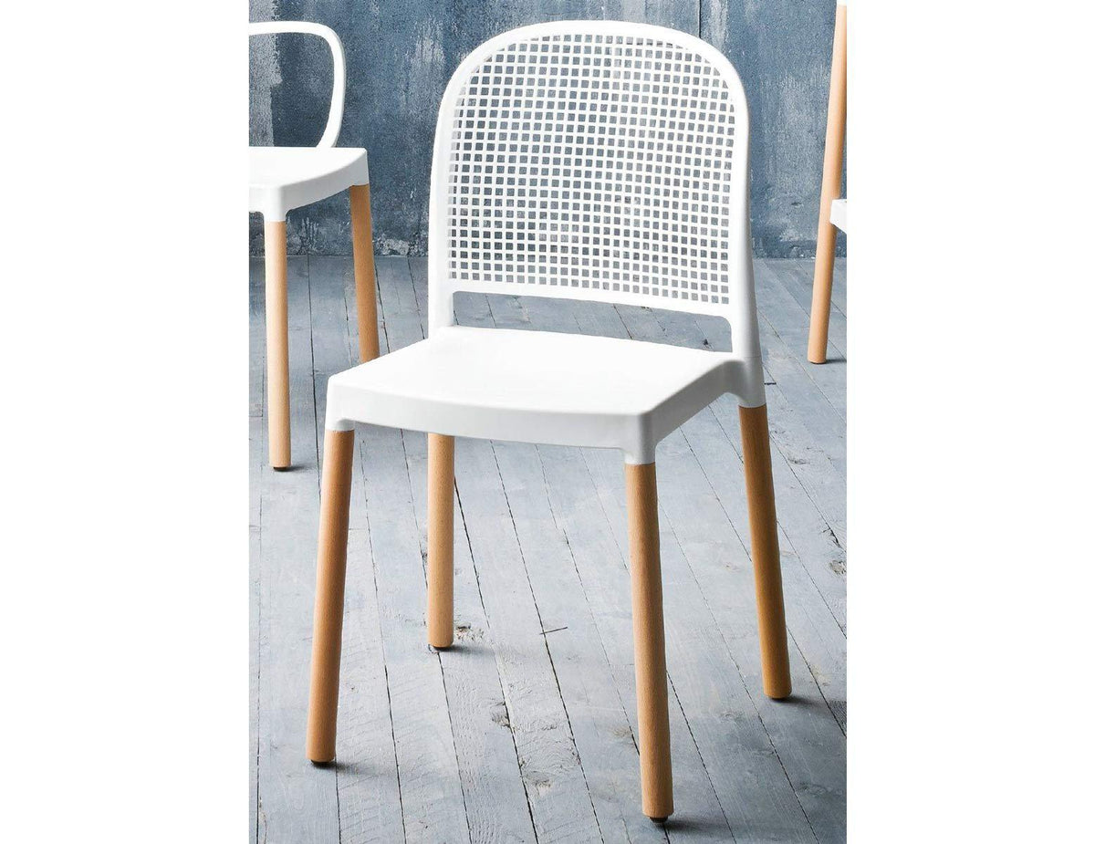 Panama Side Chair c/w Wood Legs-Gaber-Contract Furniture Store