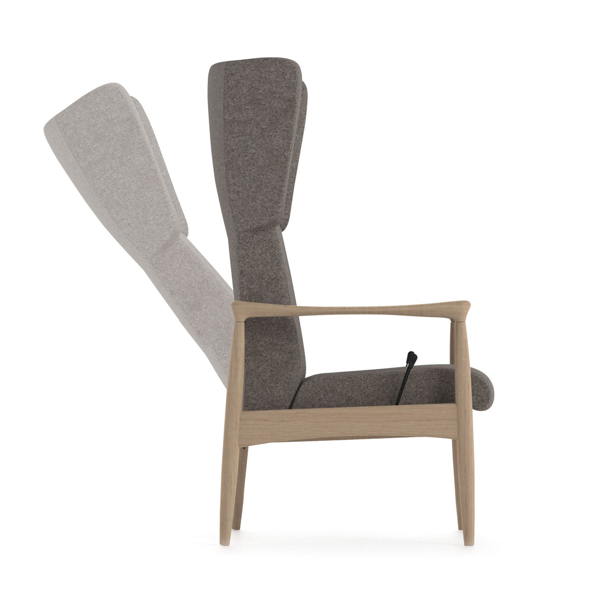 Pia 49-63/3RG Wing Lounge Chair-Piaval-Contract Furniture Store
