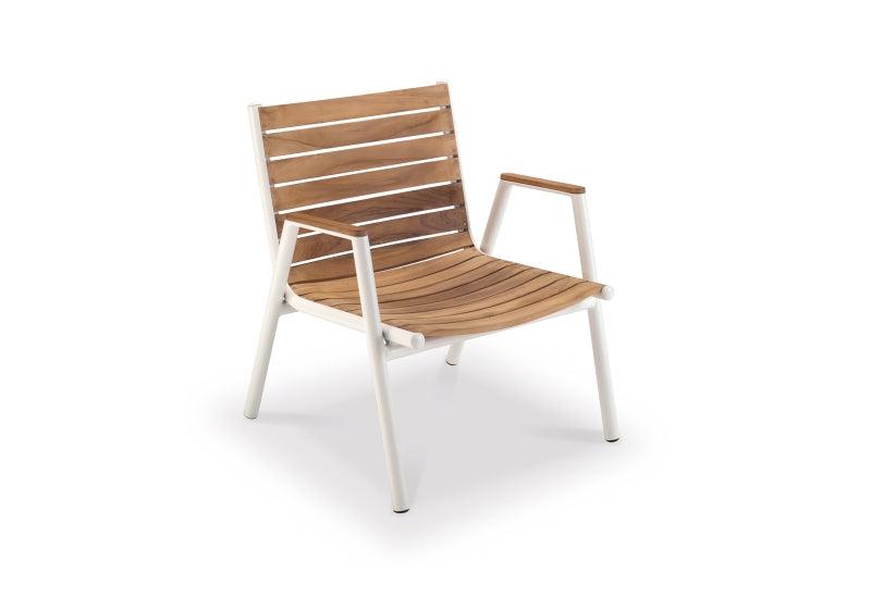 Pilotis Teak Low Armchair-Contract Furniture Store for hospitality, leisure & commercial projects
