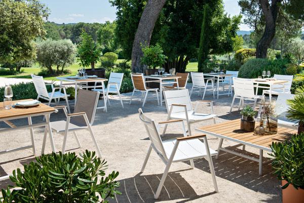 Pilotis Teak Side Chair-Contract Furniture Store for hospitality, leisure & commercial projects