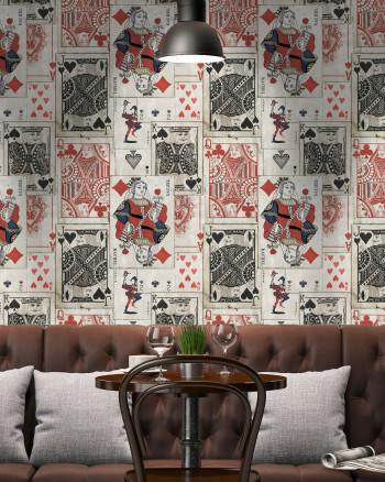 Playcards Wallpaper-Contract Furniture Store for hospitality, leisure & commercial projects