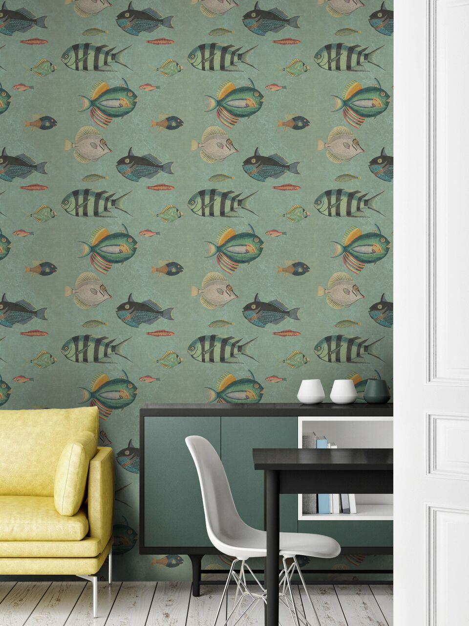 Poissons Wallpaper-Mind The Gap-Contract Furniture Store
