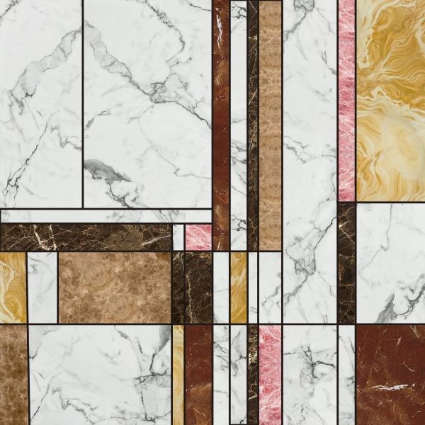 Praga Roma Printed Glass Dining Table-Contract Furniture Store for hospitality, leisure & commercial projects