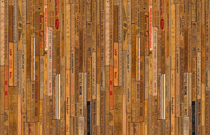 Printed Small Rulers Wallpaper