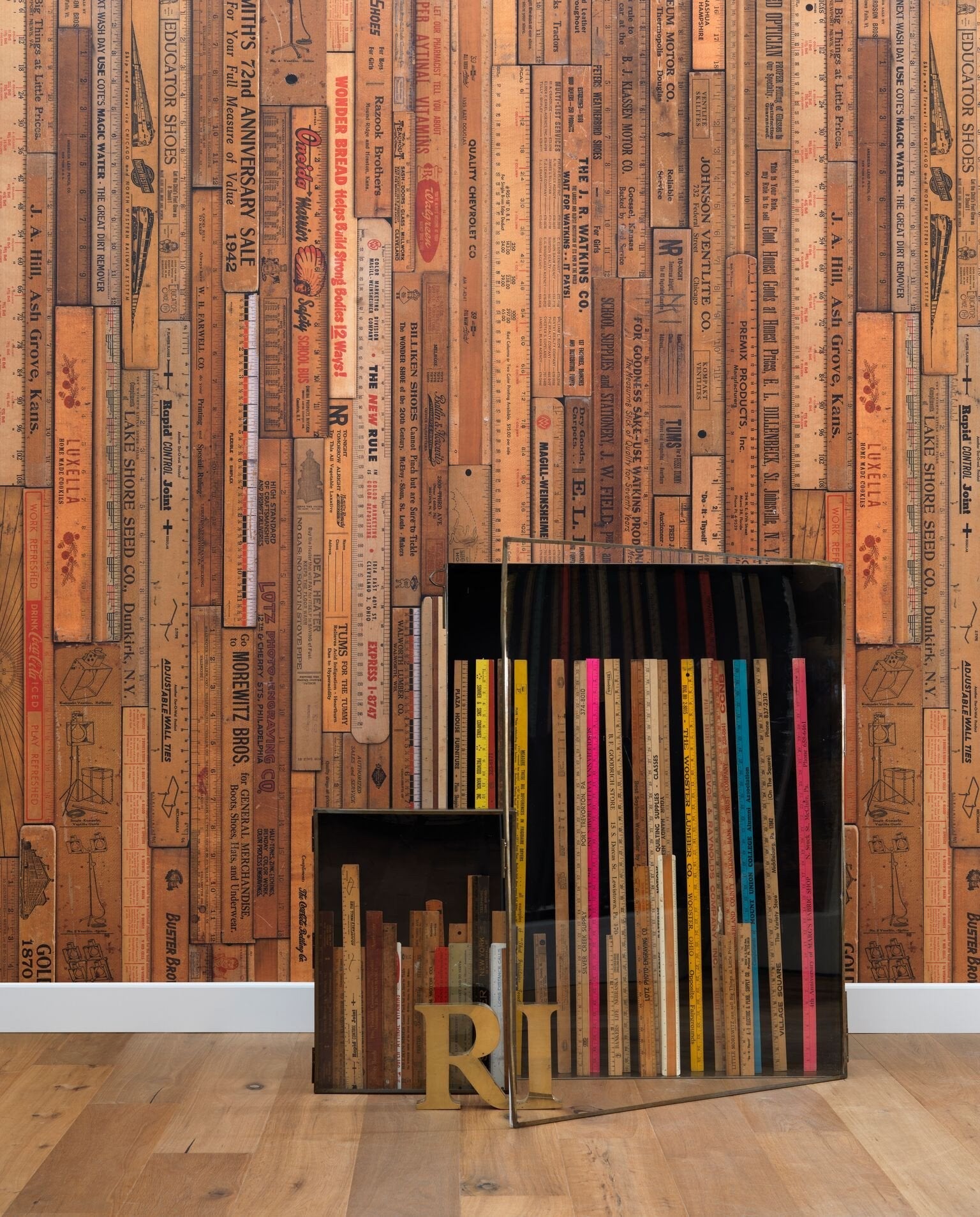 Printed Small Rulers Wallpaper-Contract Furniture Store for hospitality, leisure & commercial projects