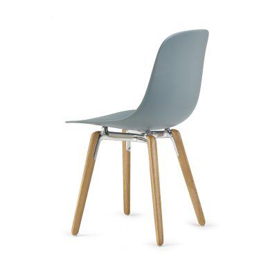 Pure Loop Mono Wooden Legs Side Chair-Contract Furniture Store for hospitality, leisure & commercial projects