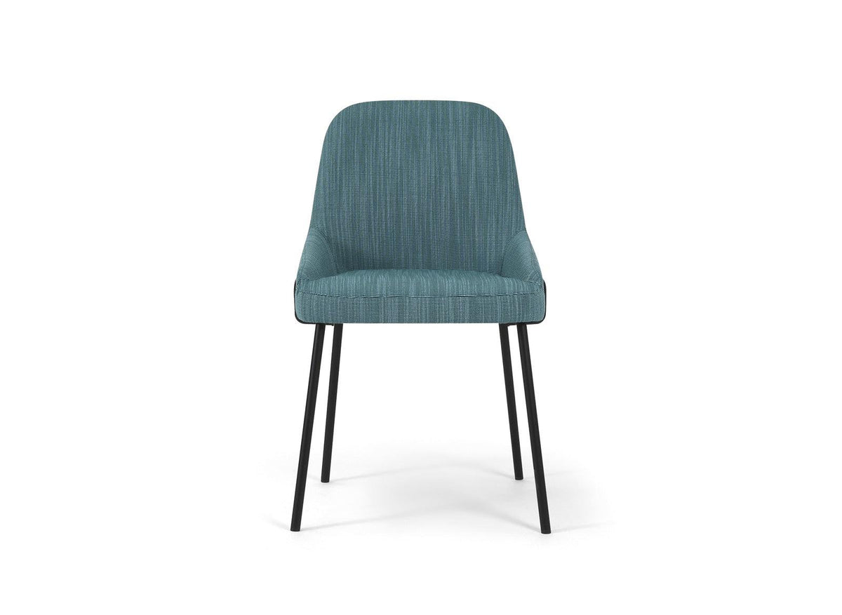 Queen 10 Side Chair c/w Metal Legs-Torre-Contract Furniture Store