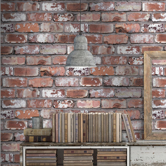 Real Brick Effect Wallpaper-Contract Furniture Store for hospitality, leisure & commercial projects