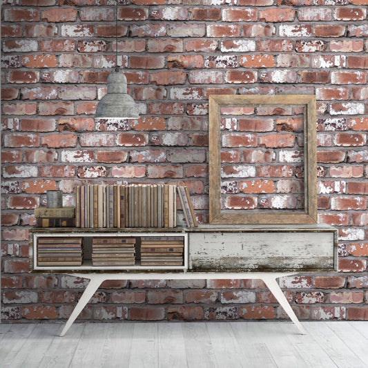 Real Brick Effect Wallpaper-Contract Furniture Store for hospitality, leisure & commercial projects