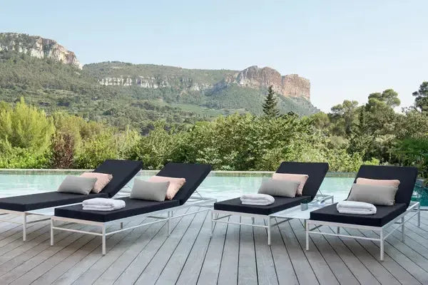 Rivage 9405 Sun Lounger-Contract Furniture Store for hospitality, leisure & commercial projects