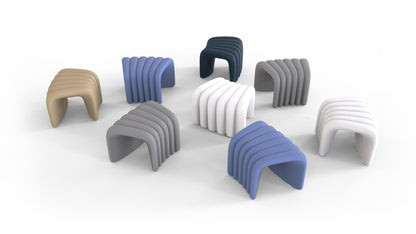 River Snake 903 Pouf-Contract Furniture Store for hospitality, leisure & commercial projects