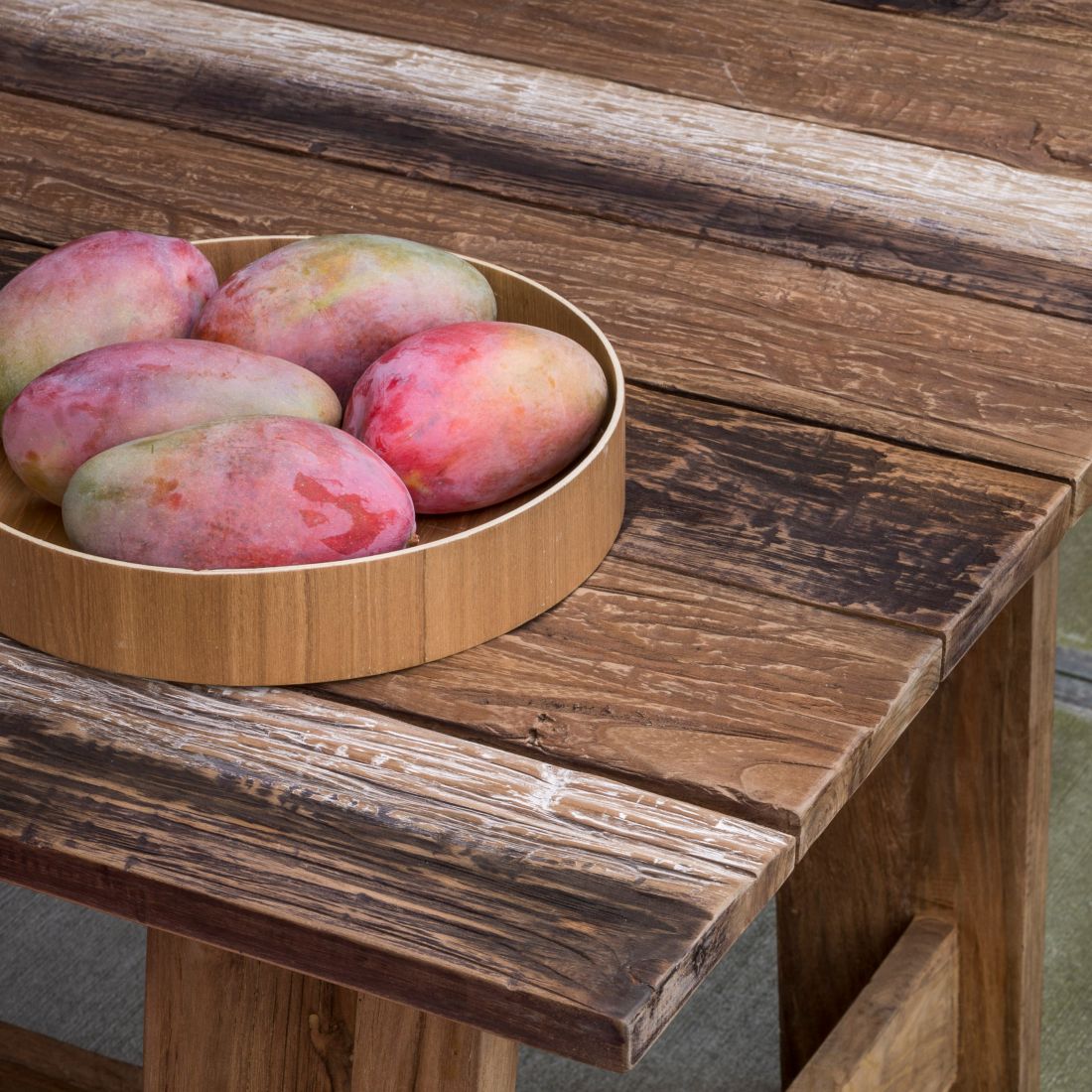 Roma Recycled Teak Dining Table-Contract Furniture Store for hospitality, leisure & commercial projects