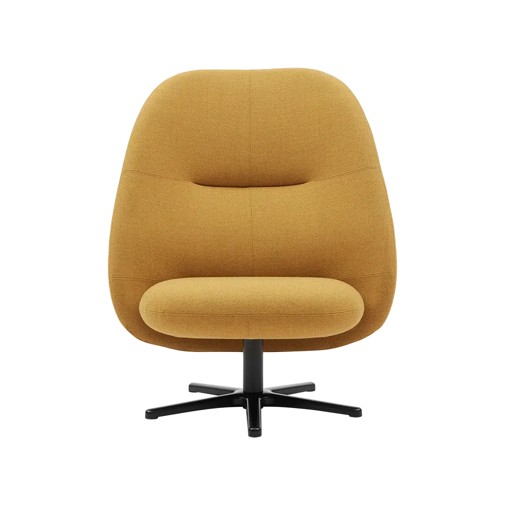 Rufle High Lounge Chair-Contract Furniture Store for hospitality, leisure & commercial projects