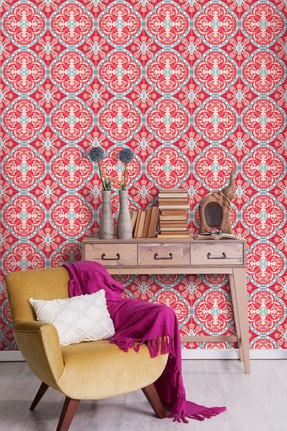 Rufous Tile Wallpaper