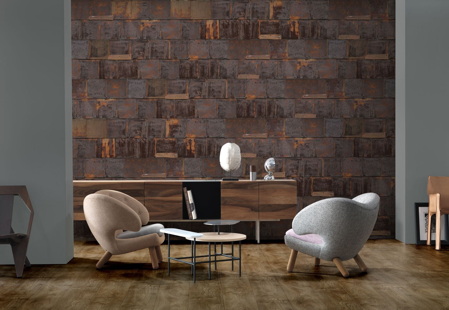 Rusted Metal Wallpaper-Contract Furniture Store for hospitality, leisure & commercial projects