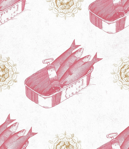 Sardines Red Wallpaper
