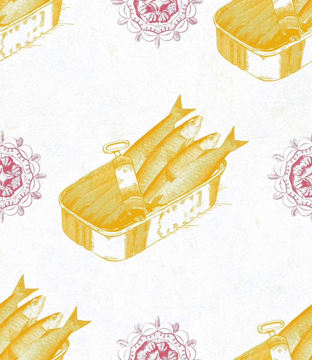Sardines Yellow Wallpaper-Mind The Gap-Contract Furniture Store