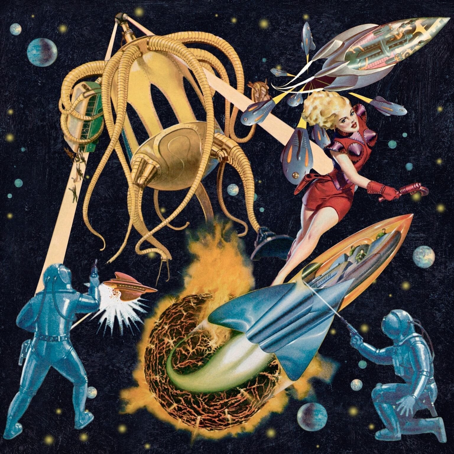 Sci-Fi Pulp Wallpaper-Contract Furniture Store for hospitality, leisure & commercial projects