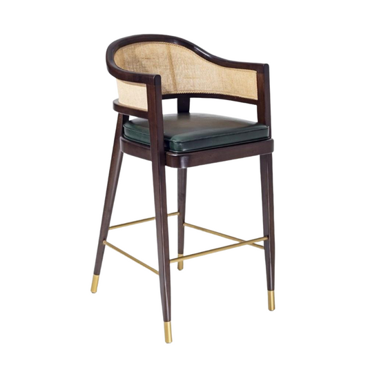 Selent Wicker High Stool-Contract Furniture Store for hospitality, leisure & commercial projects