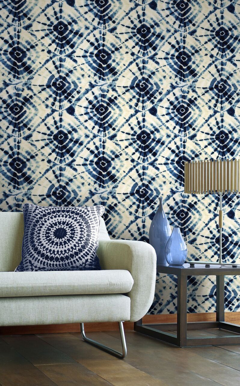 Shibori Swirls Wallpaper-Mind The Gap-Contract Furniture Store