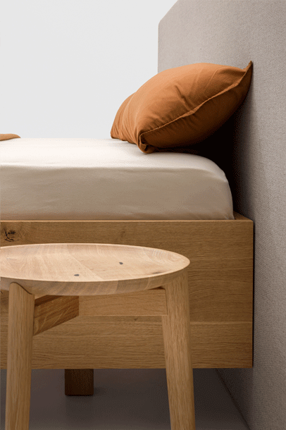 Simple Bold Double Bed-Zeitraum-Contract Furniture Store