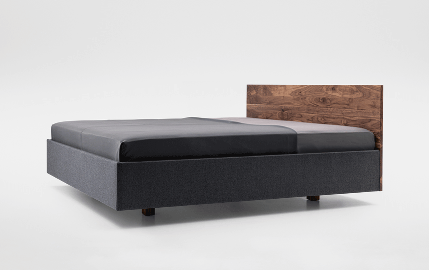 Simple Soft Bold Double Bed-Zeitraum-Contract Furniture Store