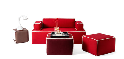 Sketch Pouf with Armrest