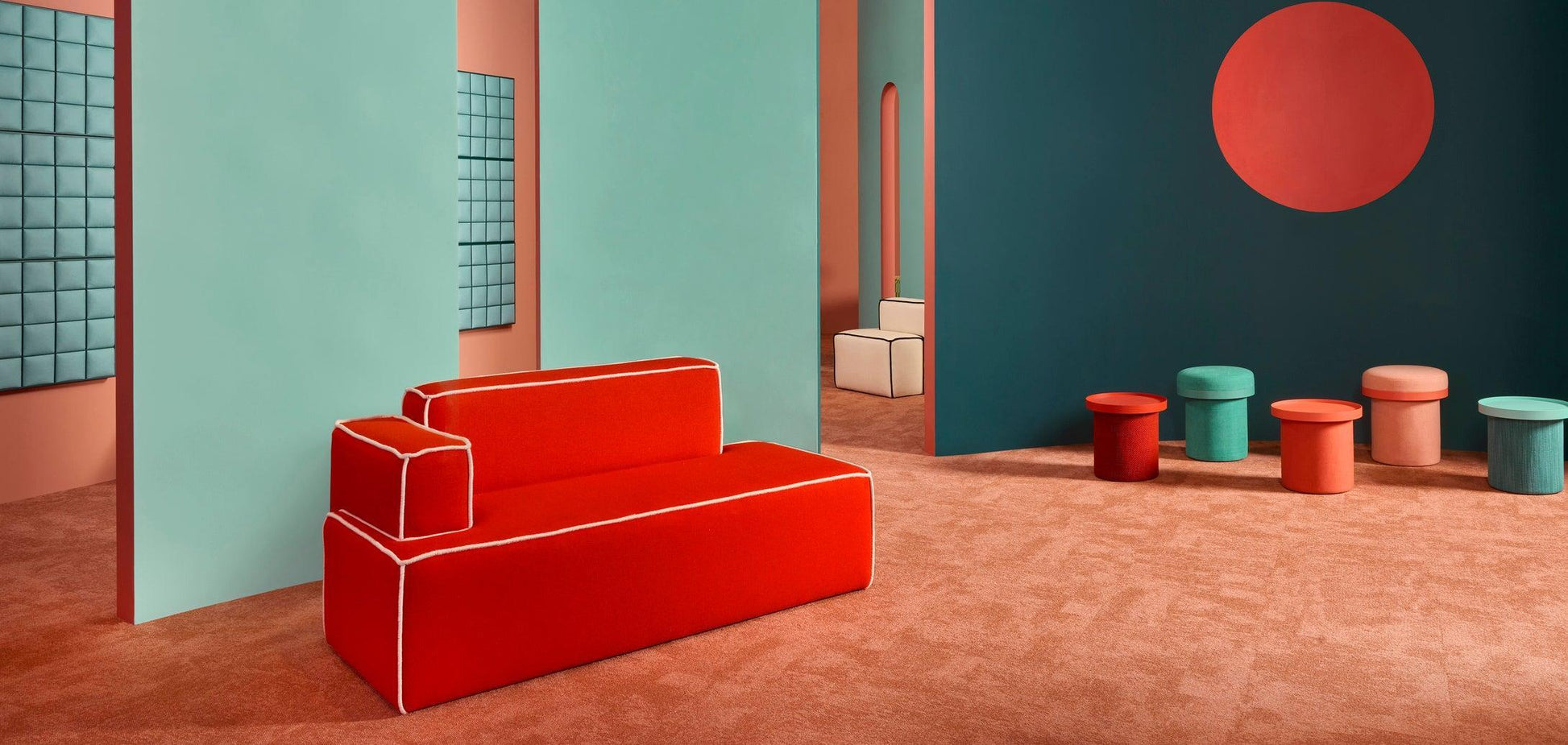 Sketch Sofa 170 with Armrest-Contract Furniture Store for hospitality, leisure & commercial projects