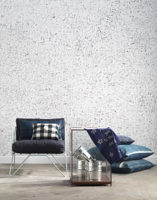 Sketches Wallpaper-Contract Furniture Store for hospitality, leisure & commercial projects