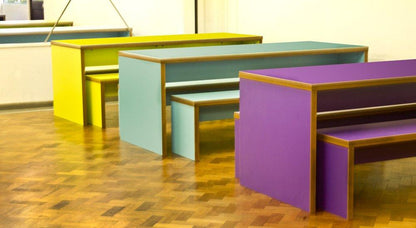 Slab End Dining/Desk Table Sets