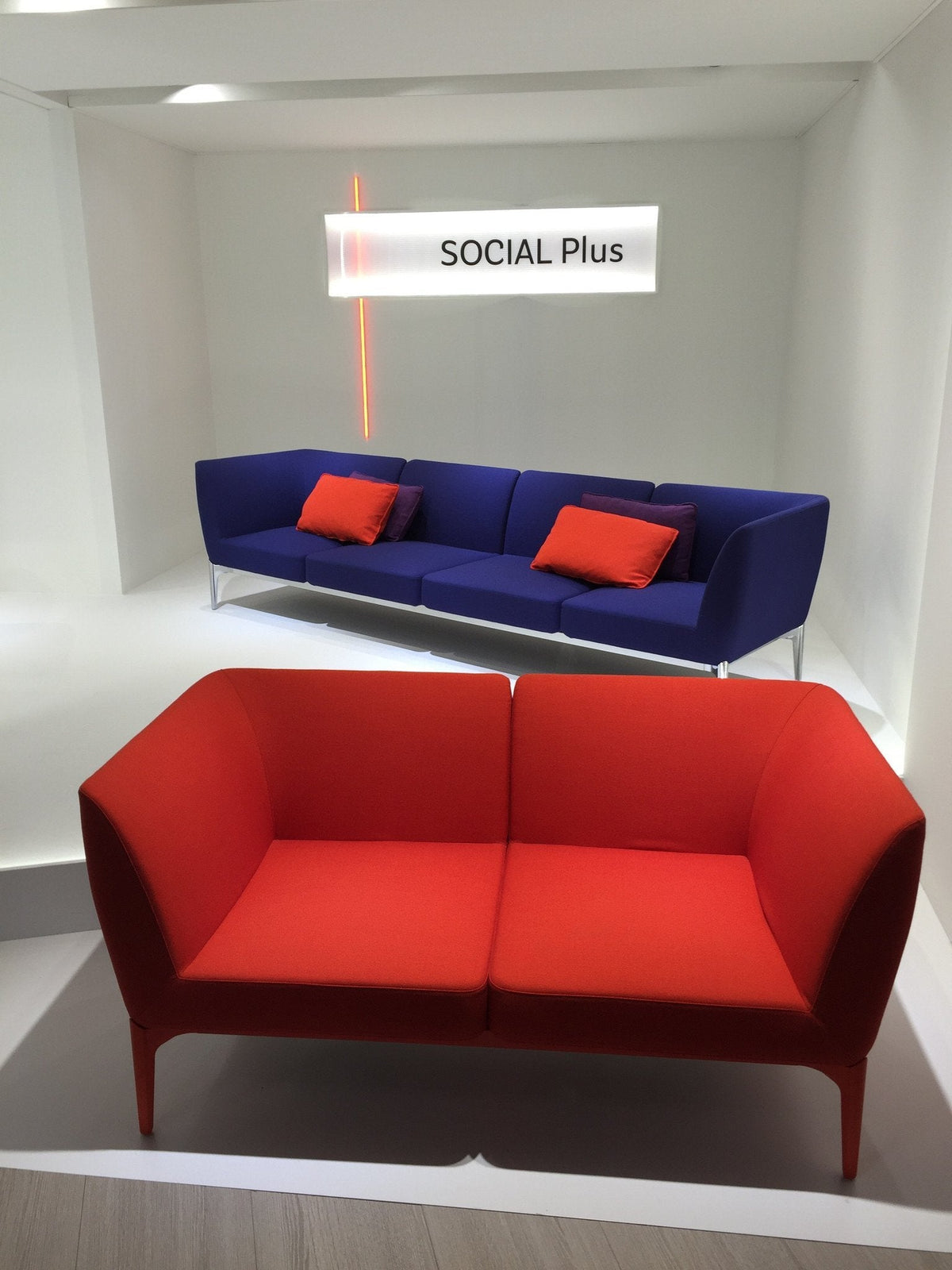 Social Plus 4S Sofa Unit-Pedrali-Contract Furniture Store