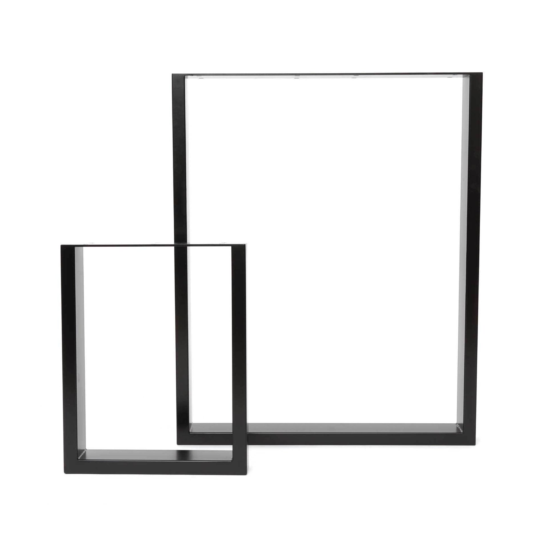 Square Industrial Leg Bench Ends