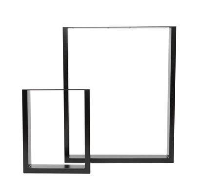 Square Industrial Leg Bench Ends
